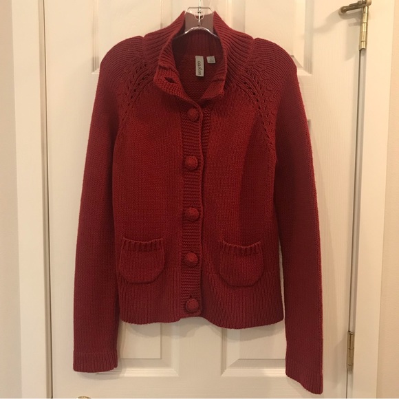 Caslon Sweaters - Women’s Nordstrom Caslon Mock Neck Button Front Cardigan